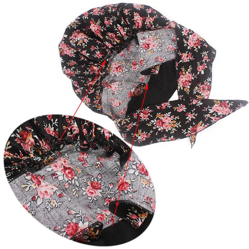 Muslim Women Cotton Turban Hat Scarves Pre-Tied Cancer Chemo Chemotherapy Bandana Headwear Headwrap Hair Loss Accessories