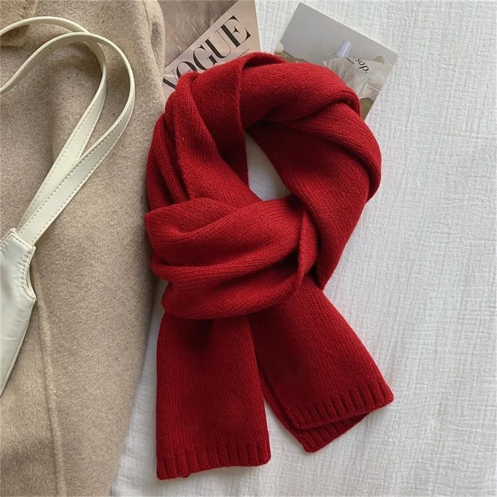 Cashmere Neckerchief Breathable Fashion Wool Blend Muffler Warm Scarf for Women