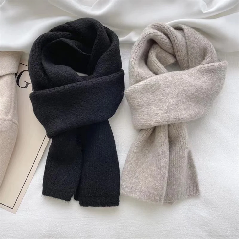 Cashmere Neckerchief Breathable Fashion Wool Blend Muffler Warm Scarf for Women