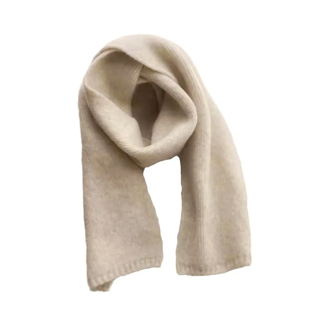 Cashmere Neckerchief Breathable Fashion Wool Blend Muffler Warm Scarf for Women