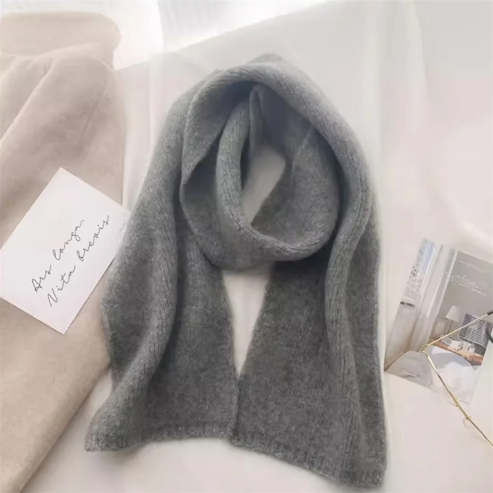 Cashmere Neckerchief Breathable Fashion Wool Blend Muffler Warm Scarf for Women