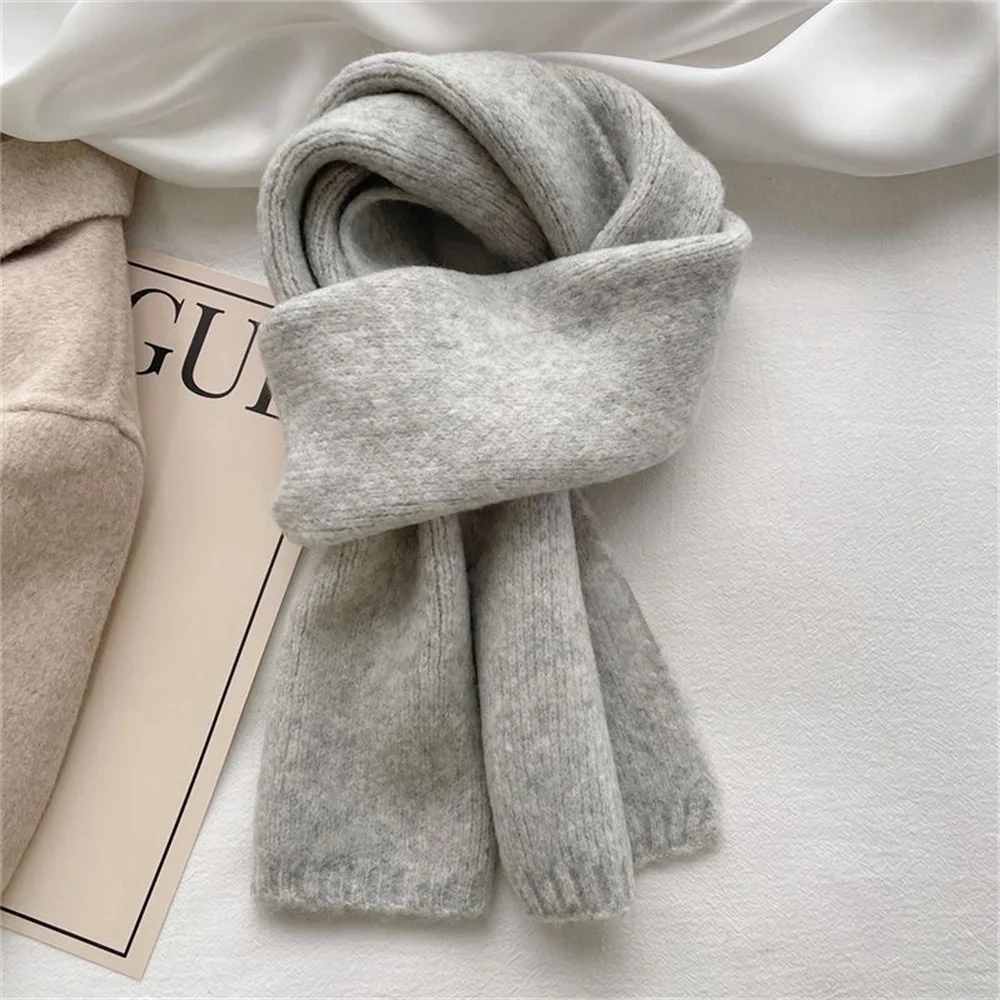 Cashmere Neckerchief Breathable Fashion Wool Blend Muffler Warm Scarf for Women