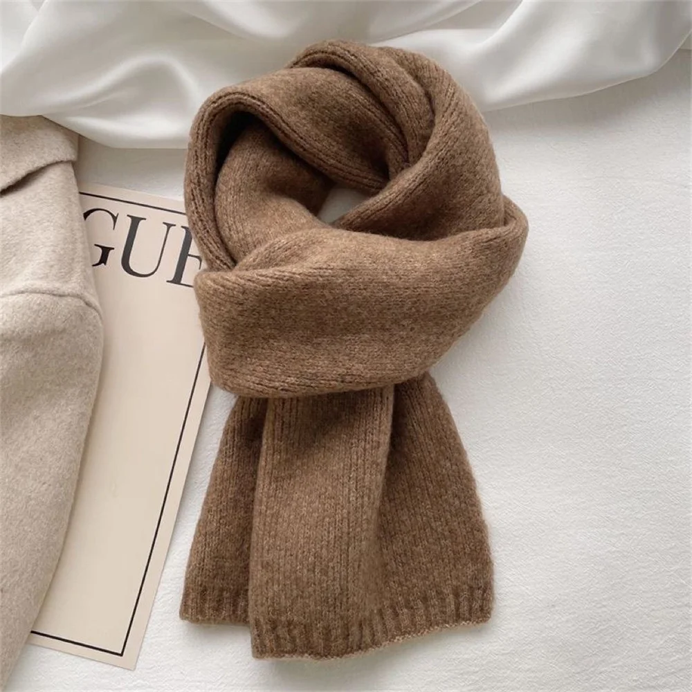 Cashmere Neckerchief Breathable Fashion Wool Blend Muffler Warm Scarf for Women