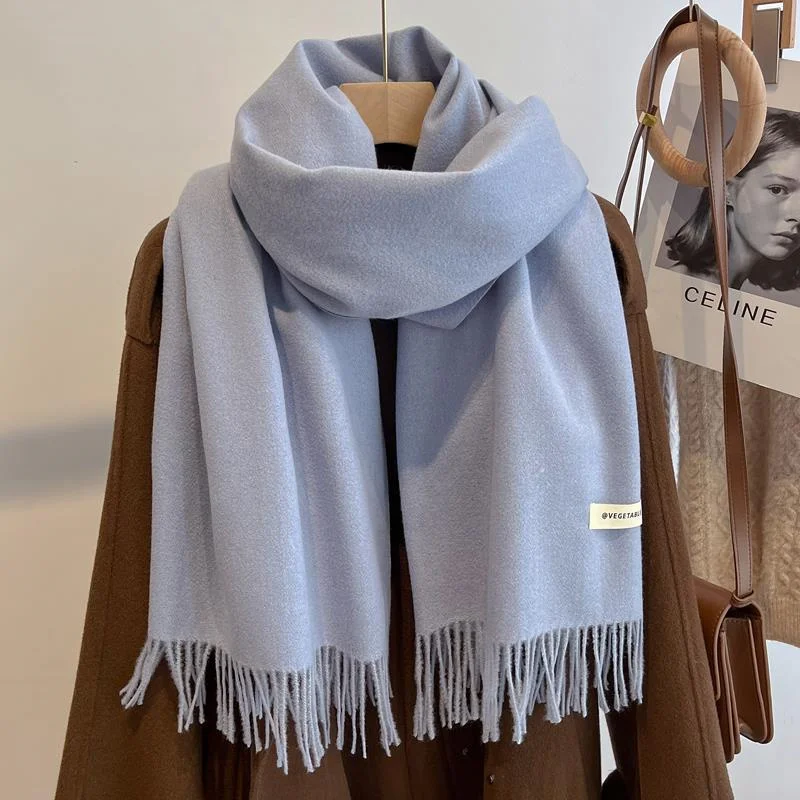 2024 New 26 Colors Fashion Winter Scarf Men Warm Cashmere Feeling Scarf Man shawl Luxury Wool Lady Pashmina Scarves Women