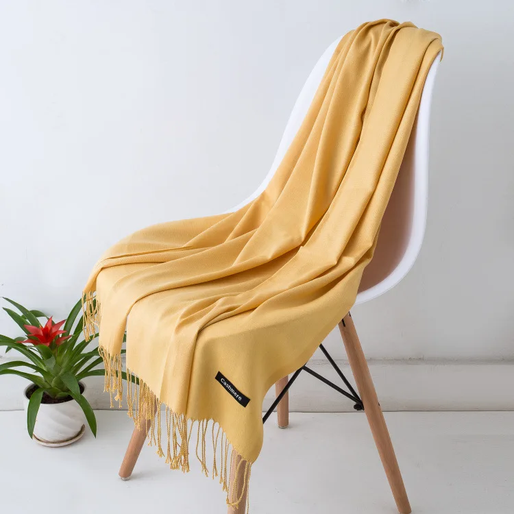 New 200*70cm Winter Fashion female Cashmere Wool thin Scarf Lady warm Shawl Pure colour UNISEX Pashmina solid wrap women