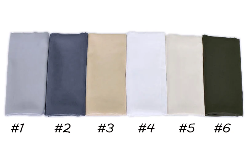 Women Plain Silk Satin Hijab Scarf Navy Muslim woman veil Solid Color Long Shawls Women Dress Hijab Pashmina Satin Scarf Bandana