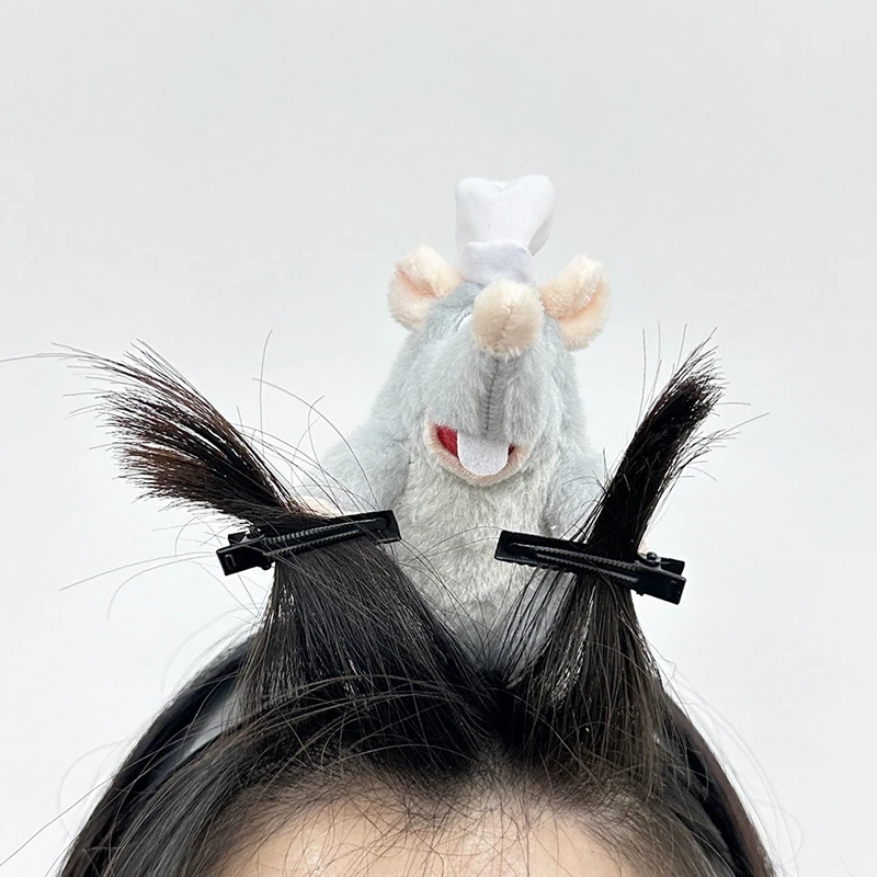 Creative Ratatouille Hair Bands Cartoon Plush Doll Headbands French Wide Hair Bands Headwear