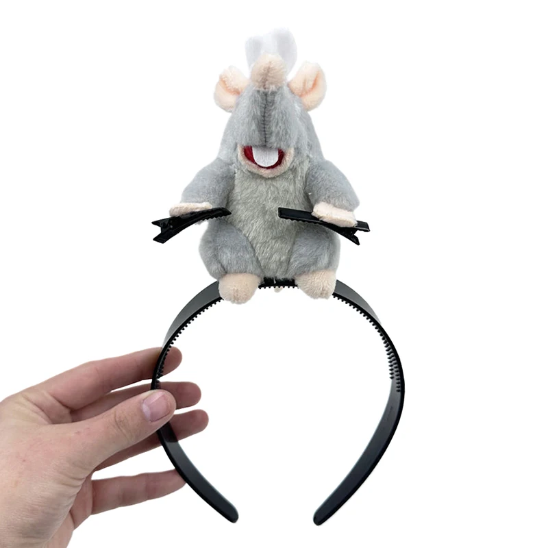 Creative Ratatouille Hair Bands Cartoon Plush Doll Headbands French Wide Hair Bands Headwear