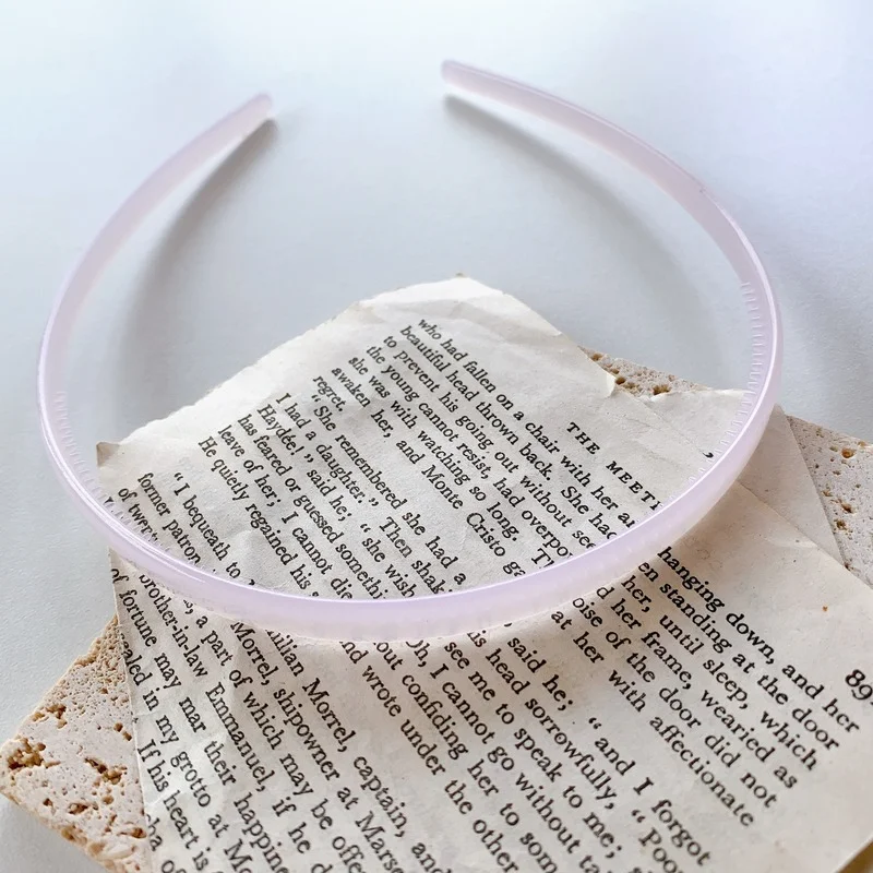 Korean Hair Band Women Colorful Candy Colors Plastic Bezel Girls Hair Hoop Thin Edge Headband Hair Accessories 2021 New Hairband