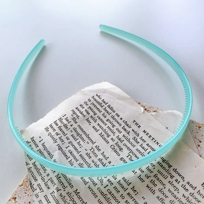 Korean Hair Band Women Colorful Candy Colors Plastic Bezel Girls Hair Hoop Thin Edge Headband Hair Accessories 2021 New Hairband