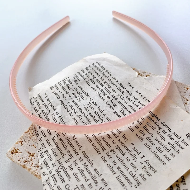 Korean Hair Band Women Colorful Candy Colors Plastic Bezel Girls Hair Hoop Thin Edge Headband Hair Accessories 2021 New Hairband