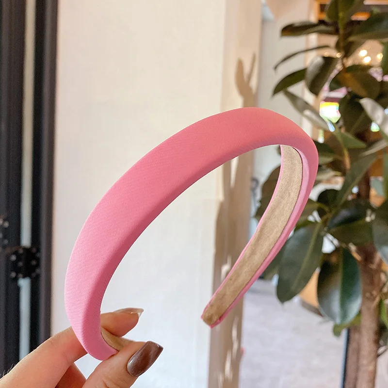 Thicken Solid Wide Hair Band Hoop for Women Vintage Soft Elastic Headband Girls Bezel Hairband Headwear Fashion Hair Accessories