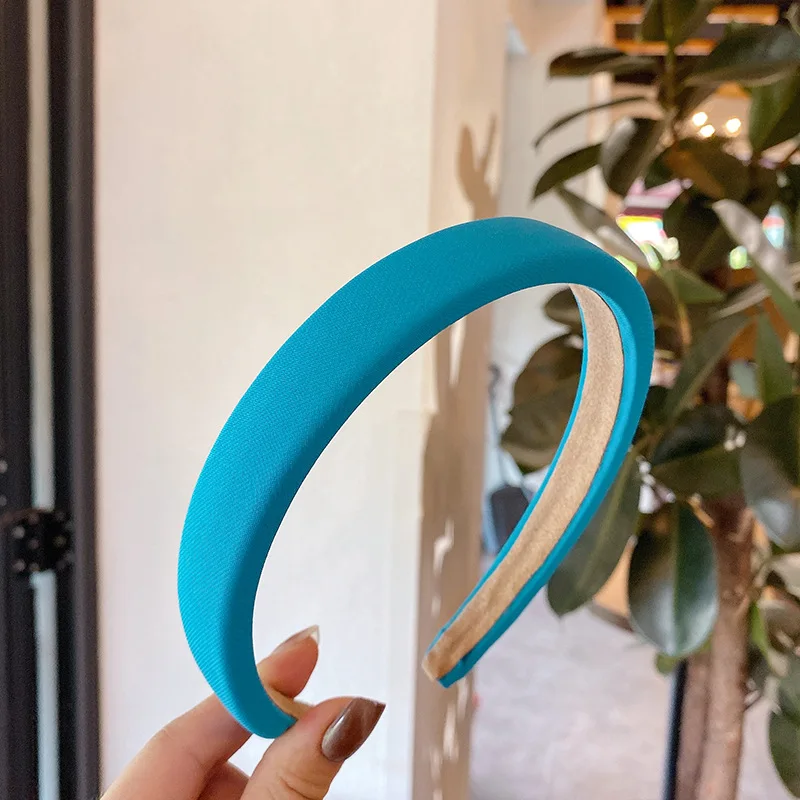 Thicken Solid Wide Hair Band Hoop for Women Vintage Soft Elastic Headband Girls Bezel Hairband Headwear Fashion Hair Accessories