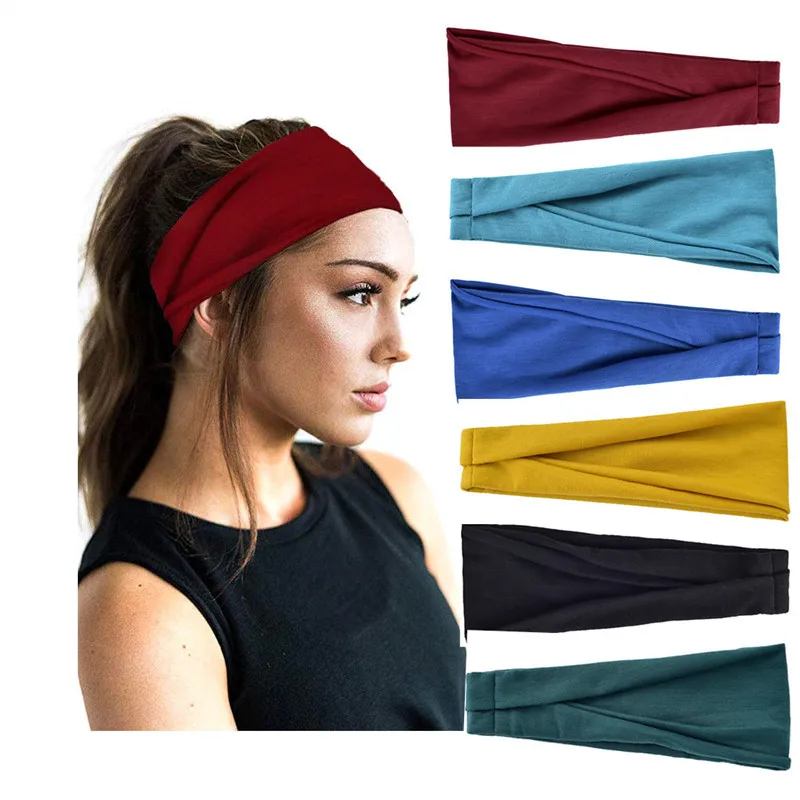 Kiss Jewelry Women's Sports Breathable Sweat-absorbing Headband Summer Y2K Fashion Elastic Bandana Outdoor Hair Bands Jewelry