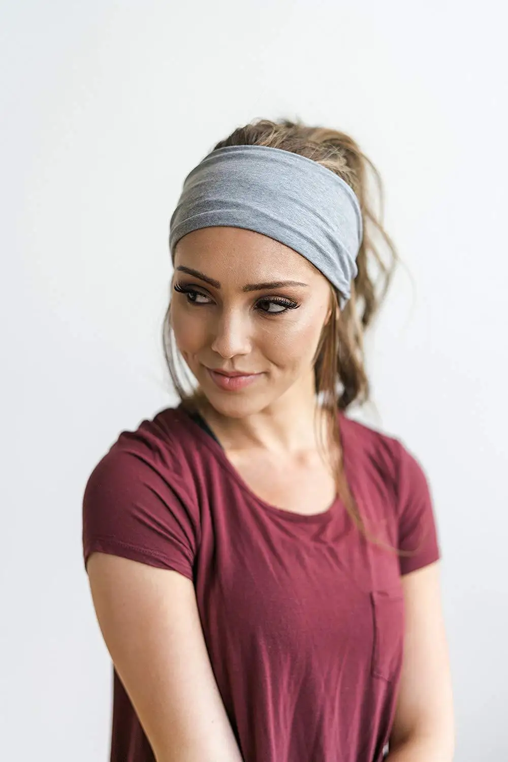 Kiss Jewelry Women's Sports Breathable Sweat-absorbing Headband Summer Y2K Fashion Elastic Bandana Outdoor Hair Bands Jewelry