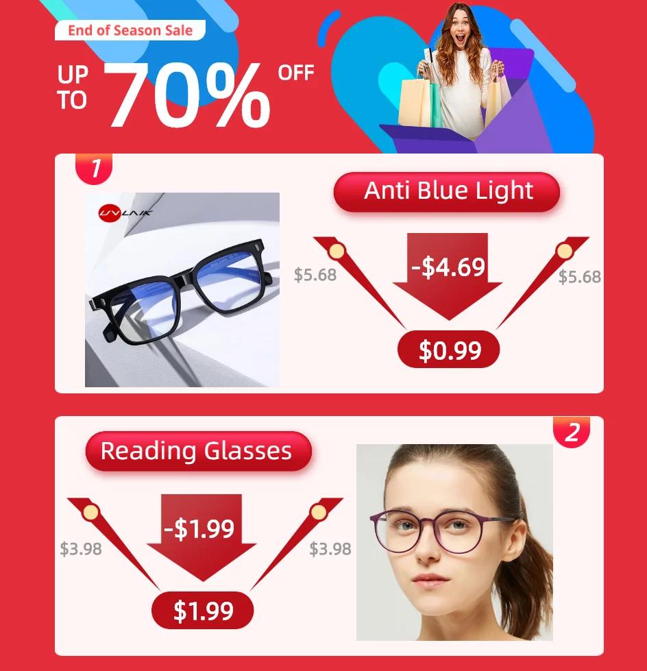 UVLAIK Classic Mens Pure Titanium Rimless Glasses Frames Myopia Optical Frame Ultra-light Titanium Frameless Eyeglasses Frame