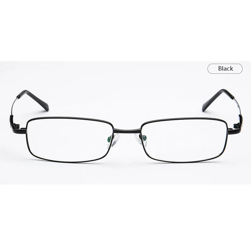 Fashion Square Business Glasses Frame Memory Titanium Full Rim Eyeglasses Nearsighted For Man Eyeglasses Male Metal Eyewear