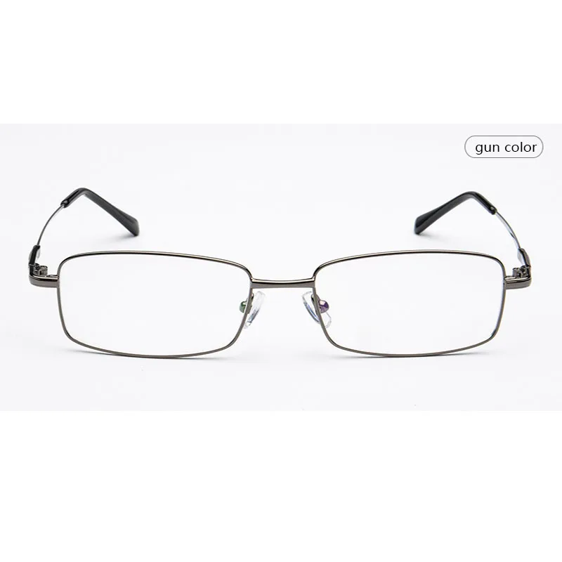 Fashion Square Business Glasses Frame Memory Titanium Full Rim Eyeglasses Nearsighted For Man Eyeglasses Male Metal Eyewear