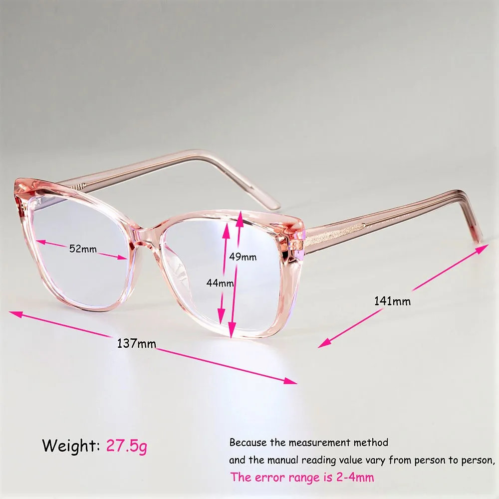 51014 Cat Eye Square Anti-blue Light Plastic Titanium Glasses Frames Ultralight Men Women Optical Fashion Computer Glasses