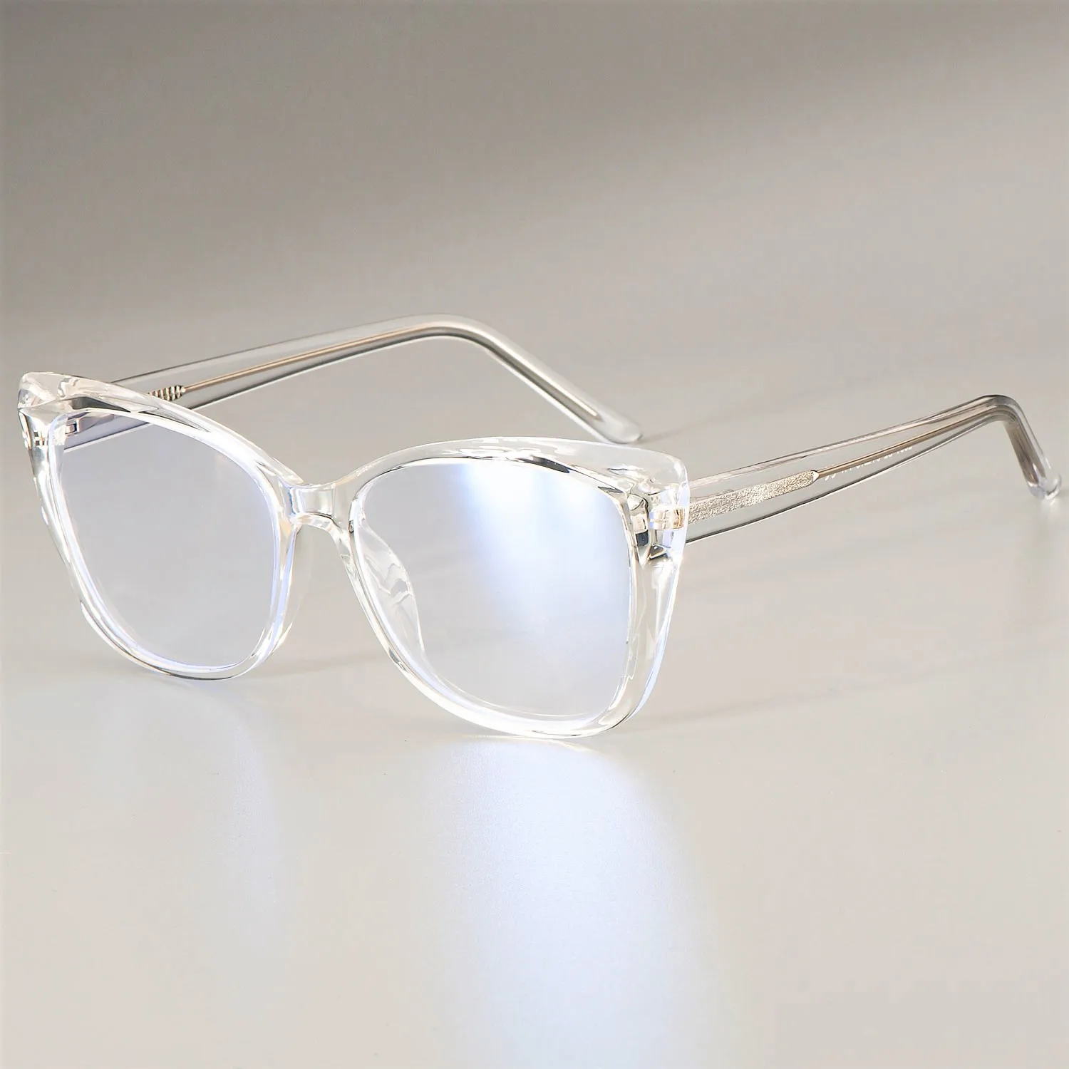 51014 Cat Eye Square Anti-blue Light Plastic Titanium Glasses Frames Ultralight Men Women Optical Fashion Computer Glasses