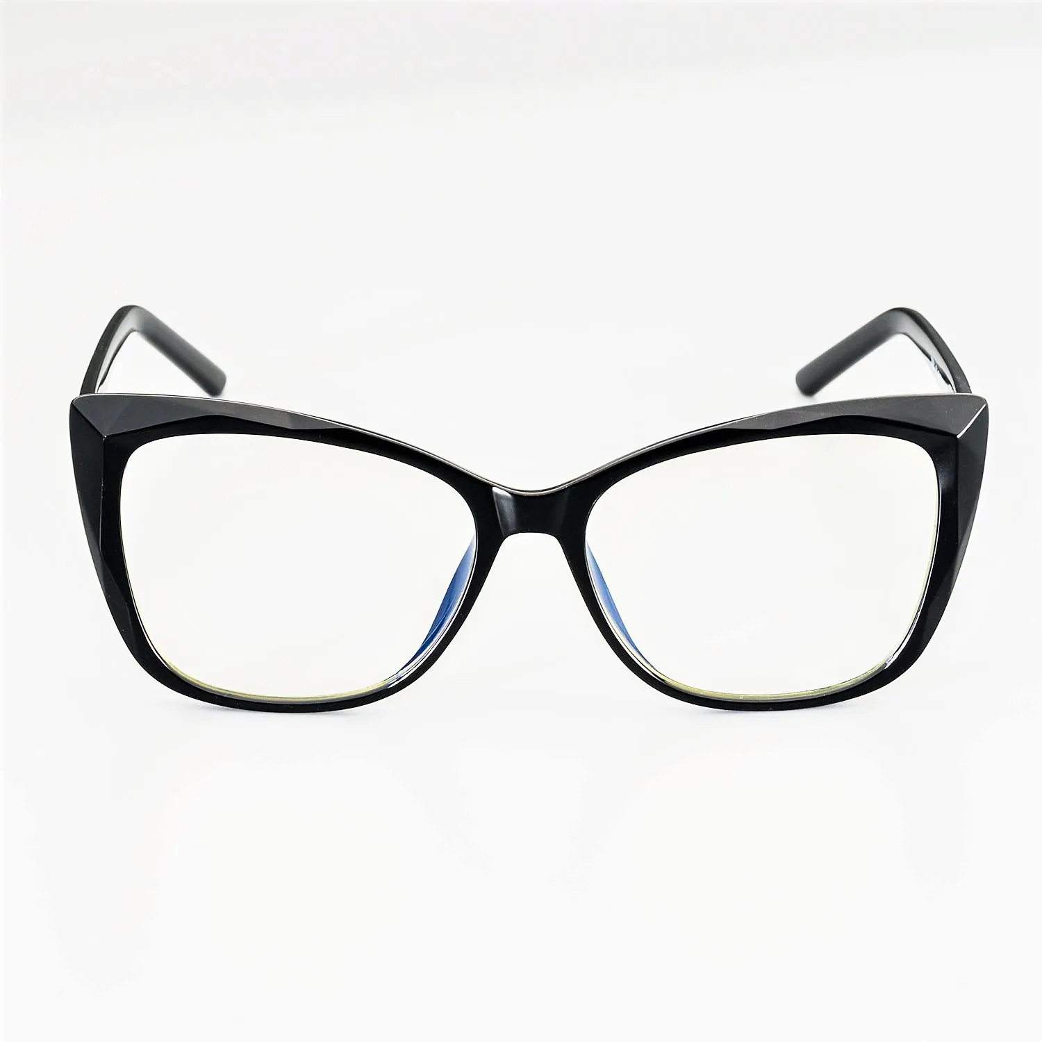 51014 Cat Eye Square Anti-blue Light Plastic Titanium Glasses Frames Ultralight Men Women Optical Fashion Computer Glasses