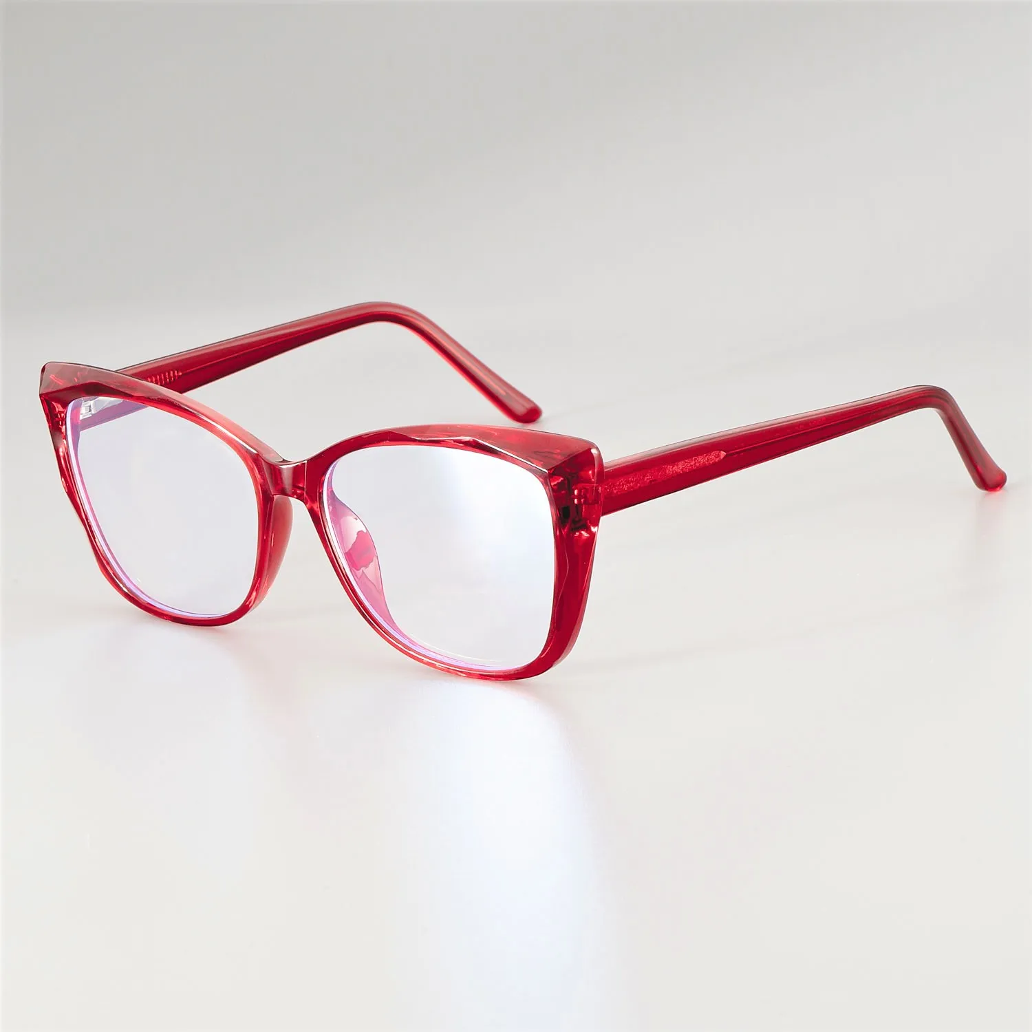 51014 Cat Eye Square Anti-blue Light Plastic Titanium Glasses Frames Ultralight Men Women Optical Fashion Computer Glasses