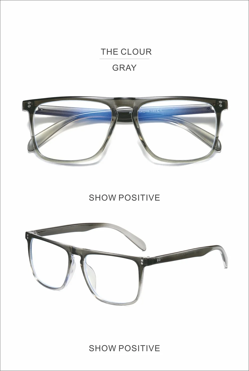 QGAOP Anti Blue Light Glasses Men Computer Glasses Decorative Glasses Eyeglass Frames Square Plastic Titanium High Quality