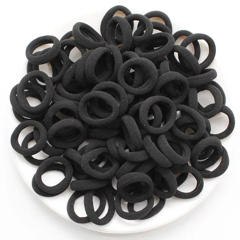 20/40/50Pcs Black Hair Bands for Women Girls Hairband High Elastic Rubber Band Hair Ties Ponytail Holder Scrunchies Accessories