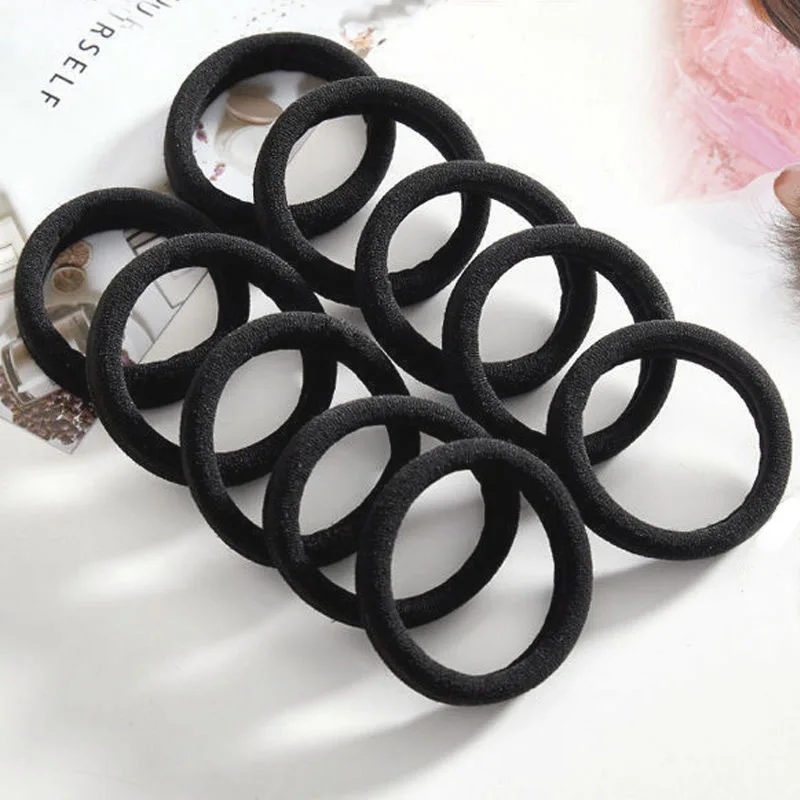 20/40/50Pcs Black Hair Bands for Women Girls Hairband High Elastic Rubber Band Hair Ties Ponytail Holder Scrunchies Accessories