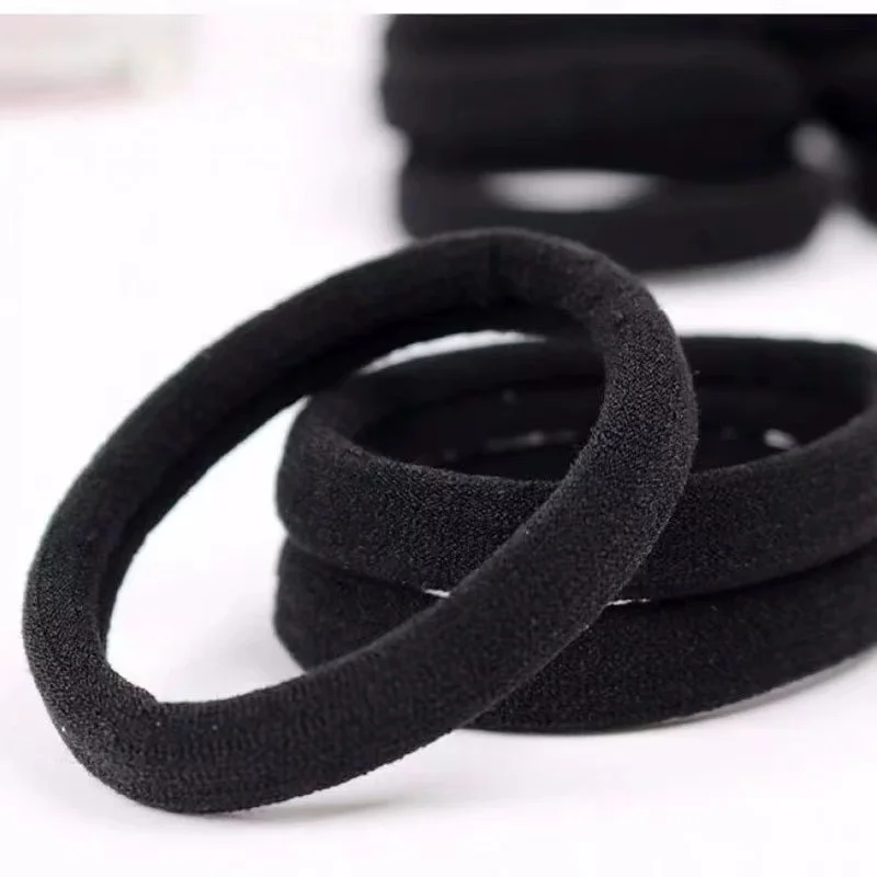 20/50Pcs Women Girls Basic Hair Band 4Cm Simple Solid Colors Elastic Headband Hair Ropes Ties Hair Accessories Ponytail Holder