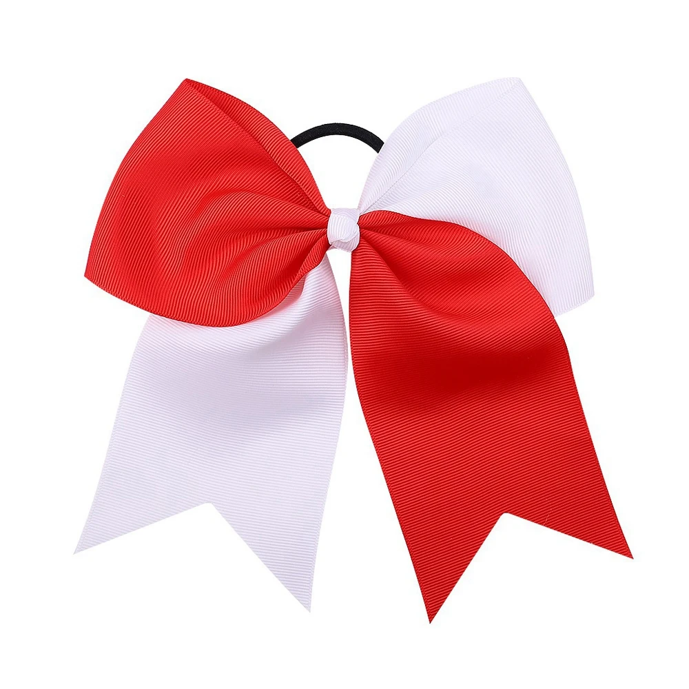 1pcs Solid Color Big Bows with Elastic Hair Ties for Girls Ribbon Bowknot Hair Band Rubber Band Headwear Kids Hair Accessories