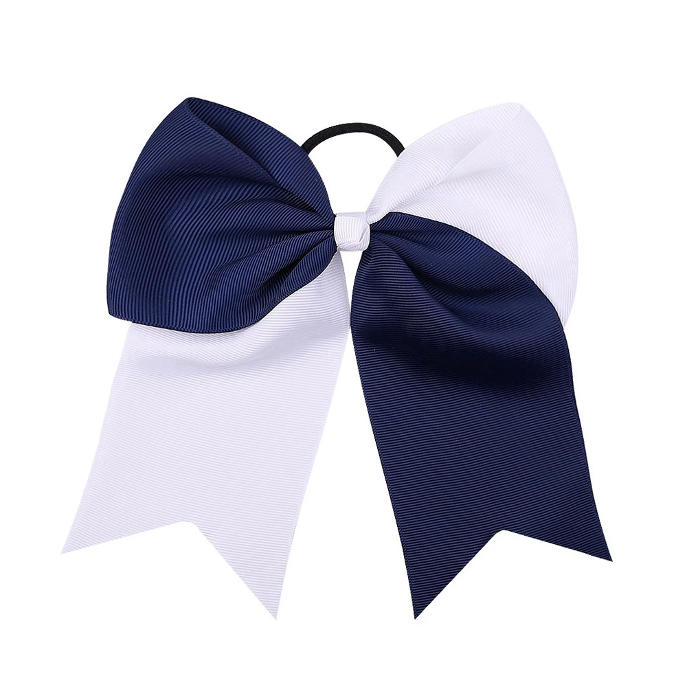 1pcs Solid Color Big Bows with Elastic Hair Ties for Girls Ribbon Bowknot Hair Band Rubber Band Headwear Kids Hair Accessories