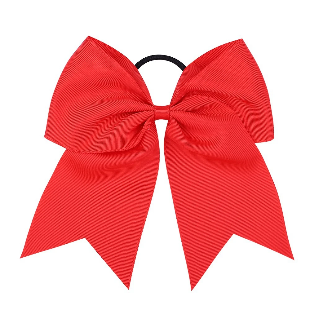 1pcs Solid Color Big Bows with Elastic Hair Ties for Girls Ribbon Bowknot Hair Band Rubber Band Headwear Kids Hair Accessories