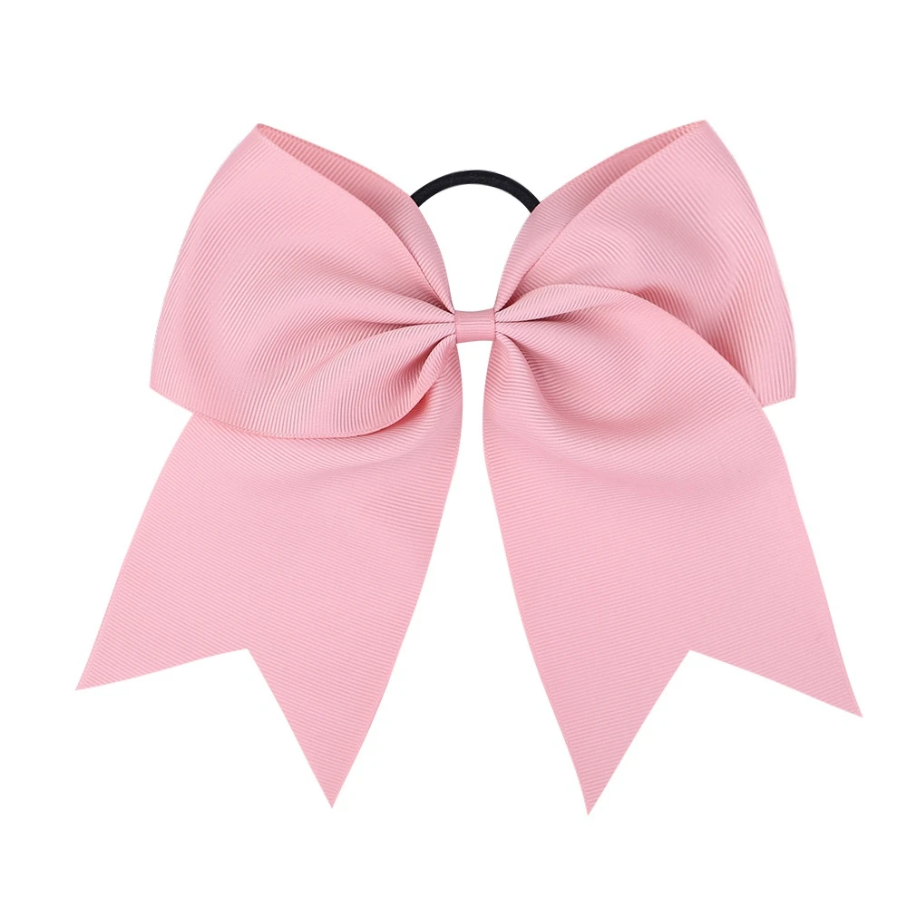 1pcs Solid Color Big Bows with Elastic Hair Ties for Girls Ribbon Bowknot Hair Band Rubber Band Headwear Kids Hair Accessories