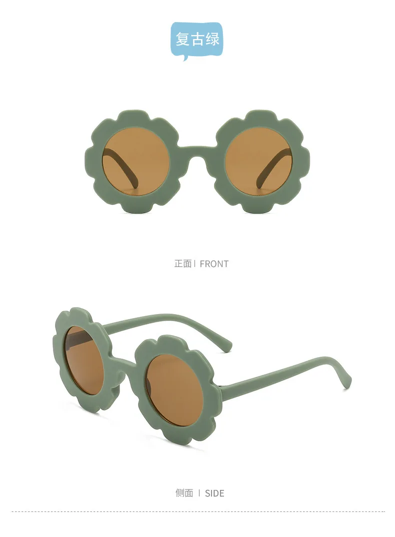 Children's frosted macaron color series 2023 new baby sunglasses cute and trendy children's sunglasses