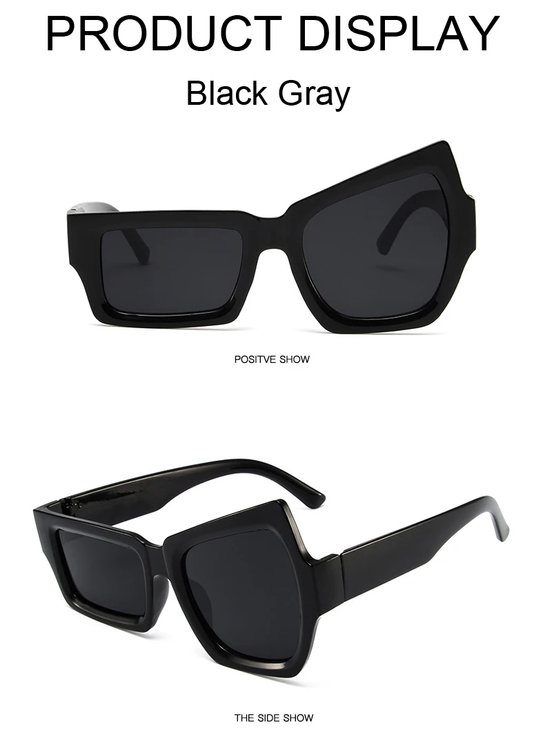 New Fashion Irregular Square Sunglasses Man Fashion Brand Designer Personality Sun Glasses Male UV400 Oculos De Sol