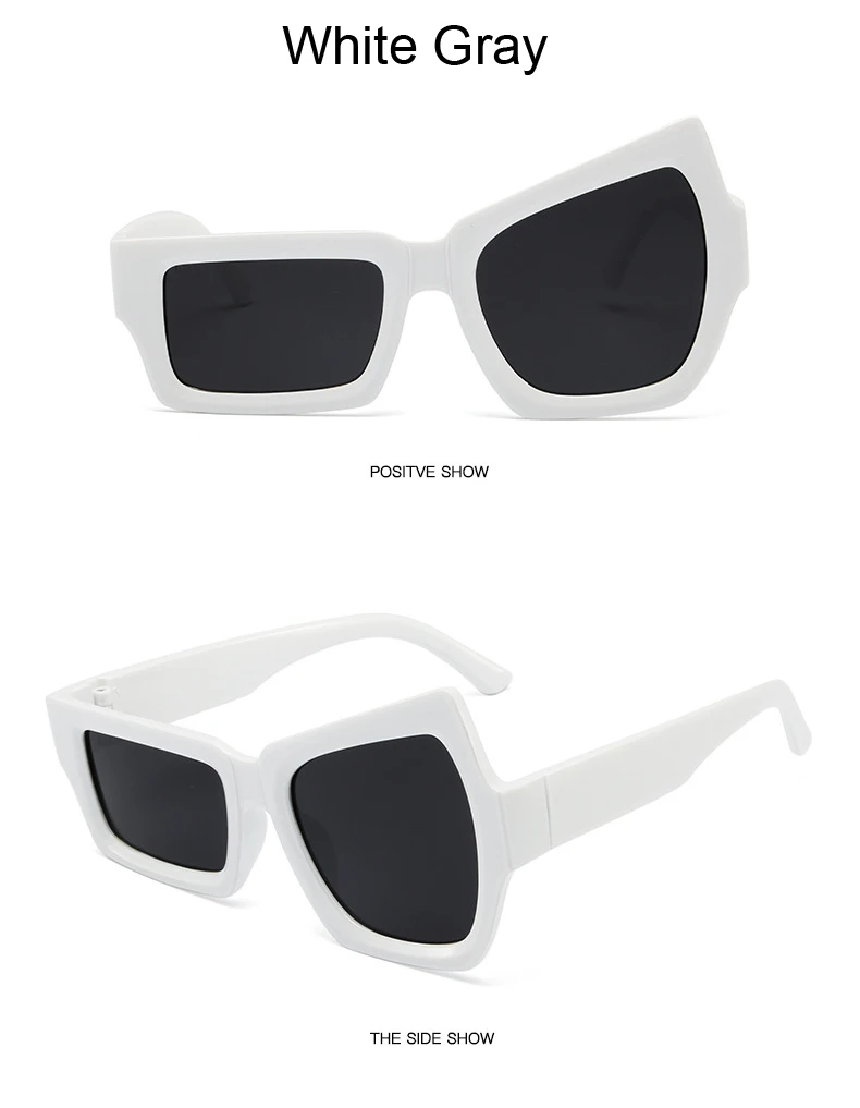 New Fashion Irregular Square Sunglasses Man Fashion Brand Designer Personality Sun Glasses Male UV400 Oculos De Sol