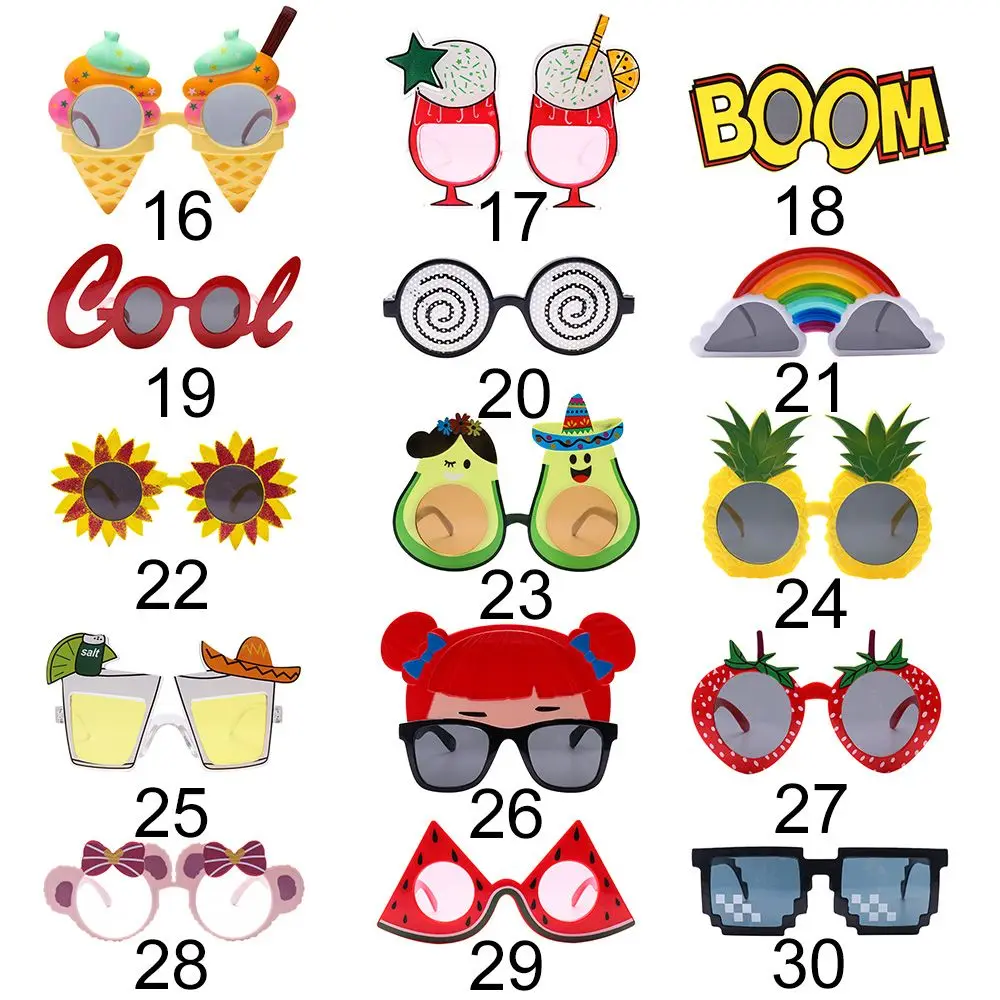 New Funny Sunglasses Party Decoration Aldult Happy Birthday Glasses Selfie Props Kids Favor Party Decor