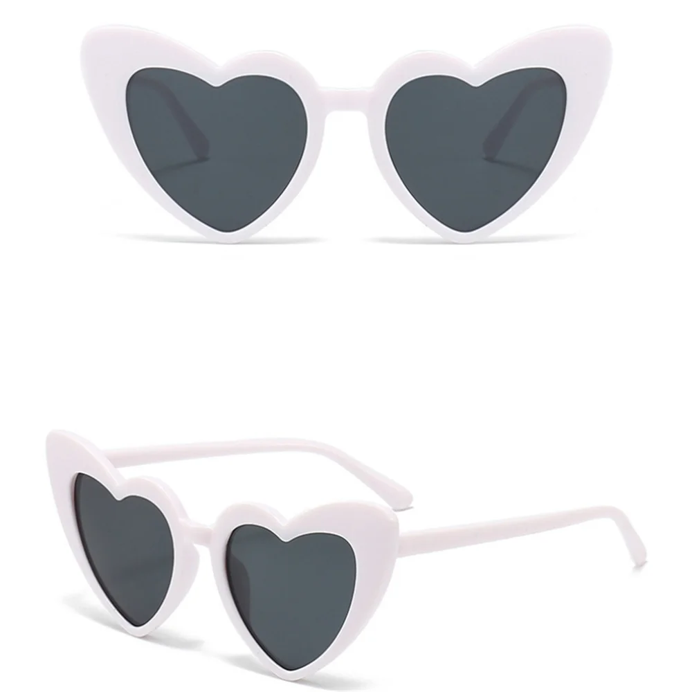 KLASSNUM Kids Heart Sunglasses Summer Sun Glasses Girls Boys Lovely Love Shape Eyeglasses Children Retro Outdoor UV400 Eyewear