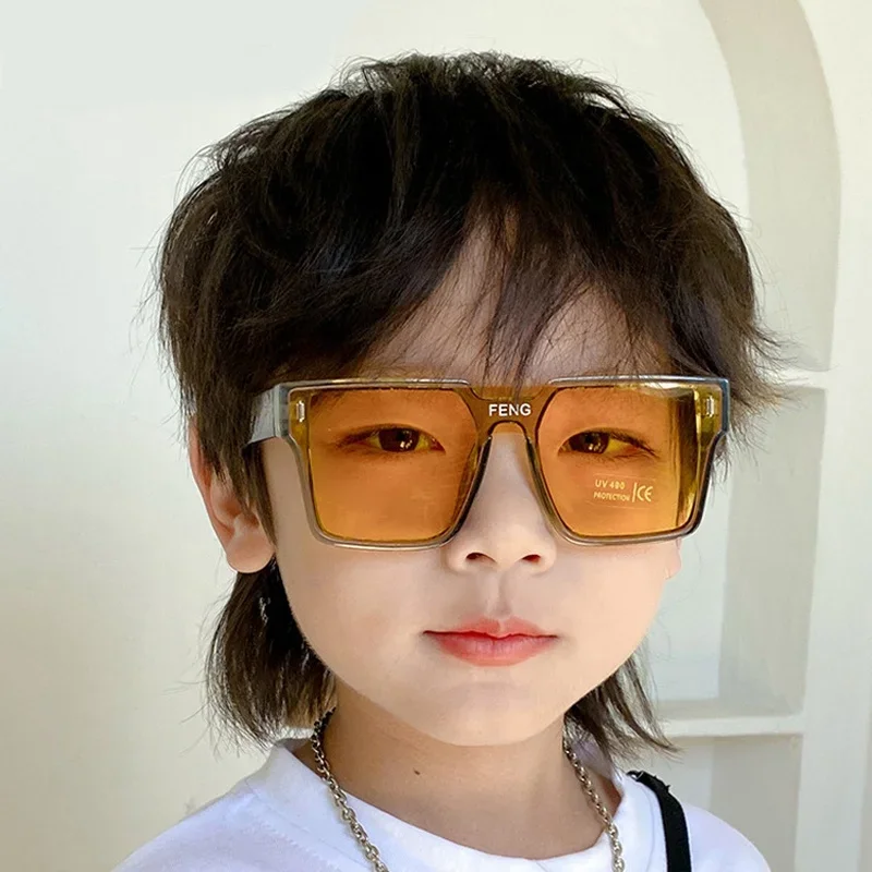 Fashion Kids Sunglasses Children Brand Square Sun Glasses Anti-uv Baby Sun-shading Eyeglasses Girl Boy Sunglass UV400 Eyewear