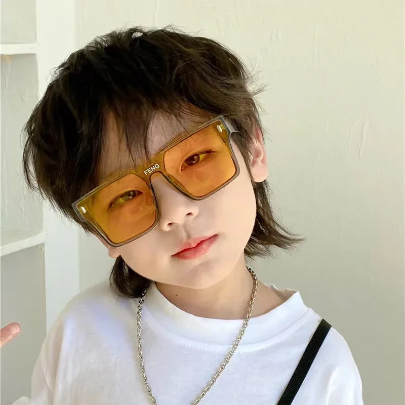 Fashion Kids Sunglasses Children Brand Square Sun Glasses Anti-uv Baby Sun-shading Eyeglasses Girl Boy Sunglass UV400 Eyewear