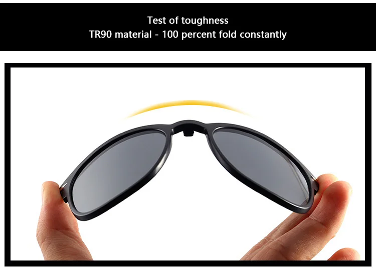 2 In 1 2218A Magnetic Polarized Clip On Sunglasses Women Men Classic Plastic Frame Night Vision Driving Sunglasses UV400