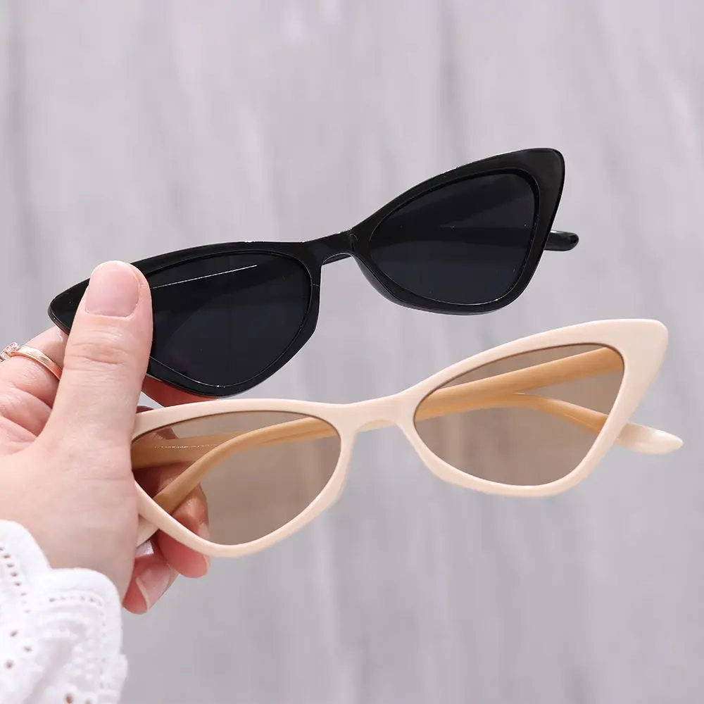 Fashion Women's Luxury Cat Eye Sunglasses Triangle Vintage Design UV400 Sun Glasses Unisex Classic Small Outdoor Goggle Shades