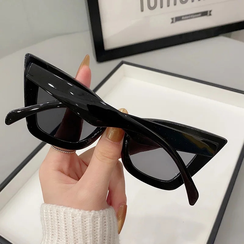 Big Frame Vintage Square Sunglasses Women Men Cat Eye Sun Glasses Eye Glasses Goggle Square Male Female Rectangle Sunglasses ﻿