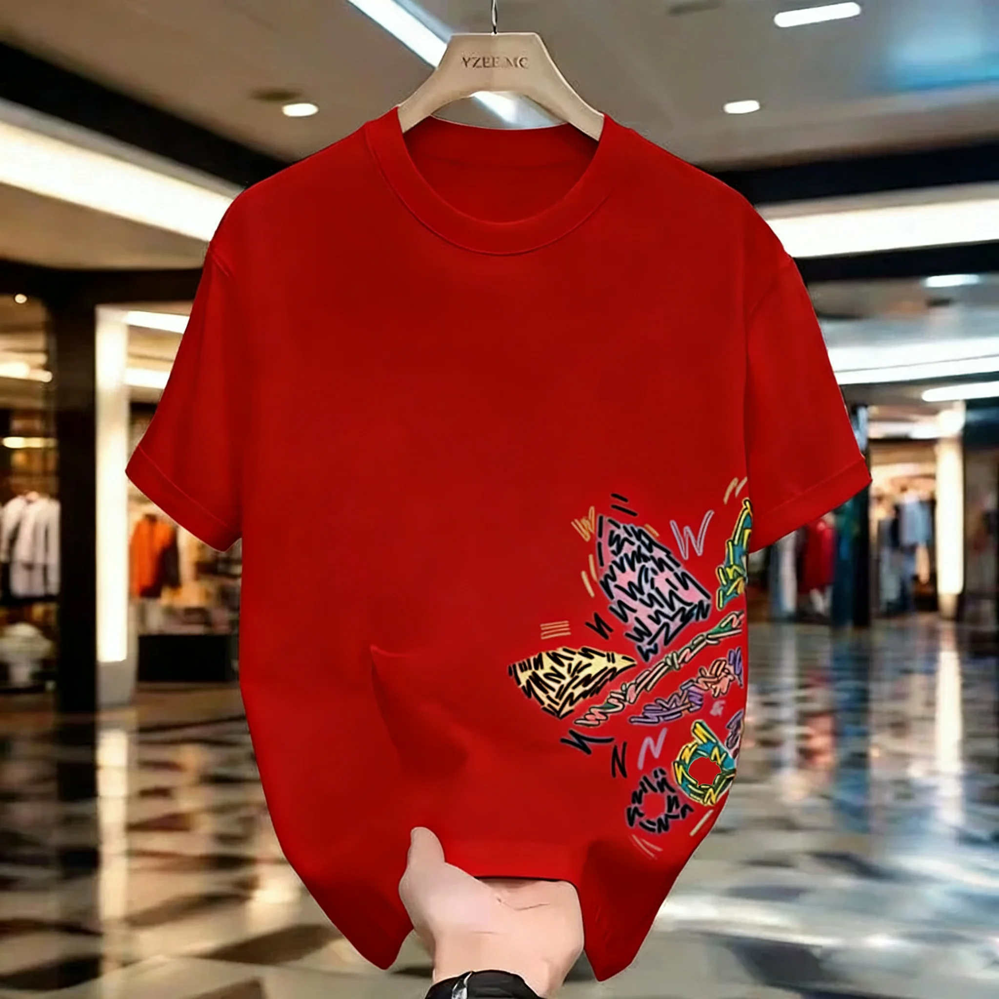 2026 Fashionable Bestseller - Loose-Fitting Round-Neck Summer Cotton T-Shirt for Men and Women, Stylish and Breathable Top