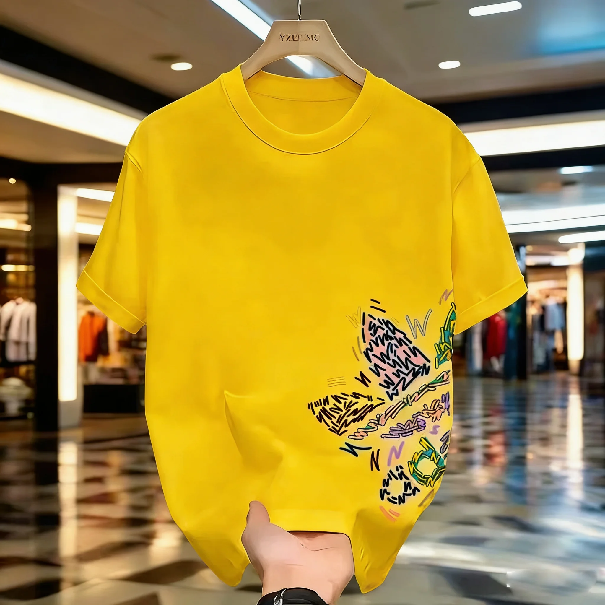 2026 Fashionable Bestseller - Loose-Fitting Round-Neck Summer Cotton T-Shirt for Men and Women, Stylish and Breathable Top