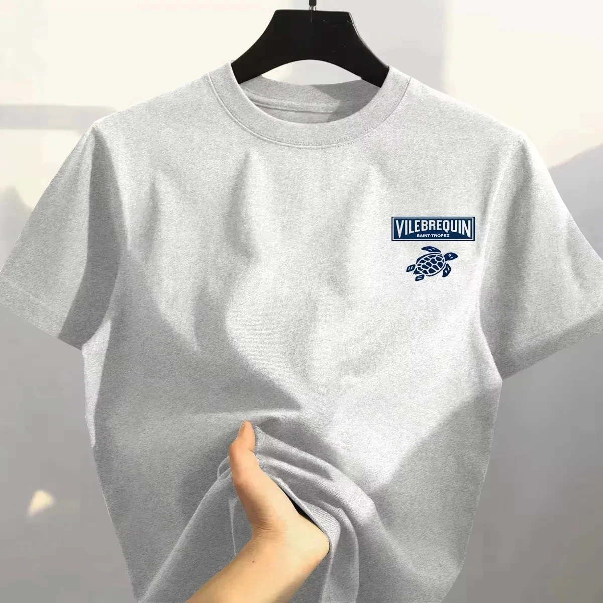 2026 Summer Trend Turtle High Quality 100% Cotton Breathable Comfortable T-shirt Outdoor Men's Tops Casual Fashion Streetwear