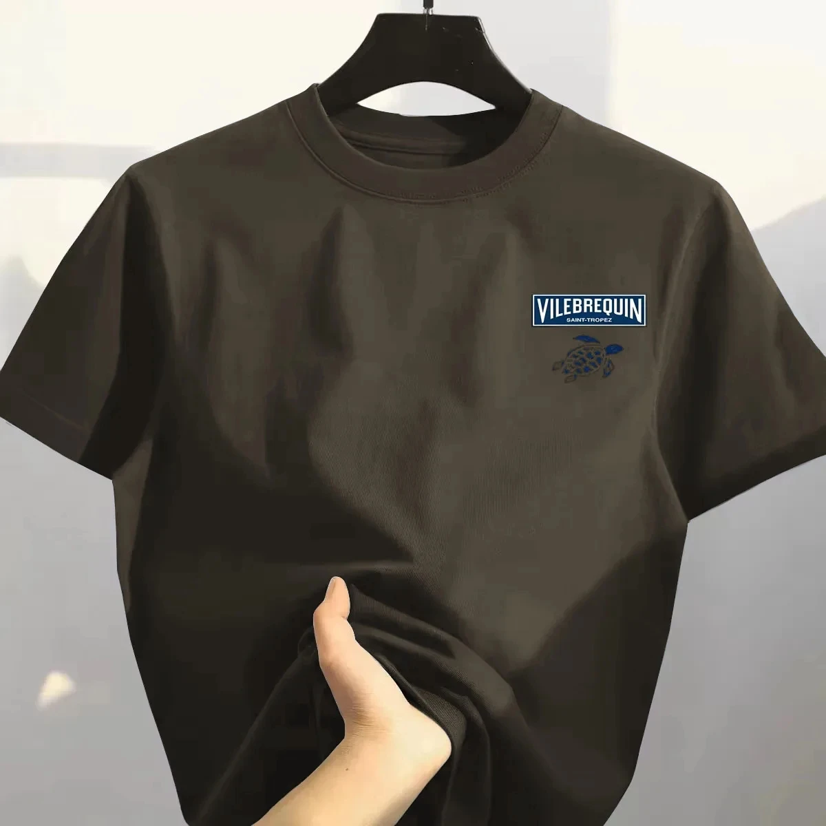 2026 Summer Trend Turtle High Quality 100% Cotton Breathable Comfortable T-shirt Outdoor Men's Tops Casual Fashion Streetwear