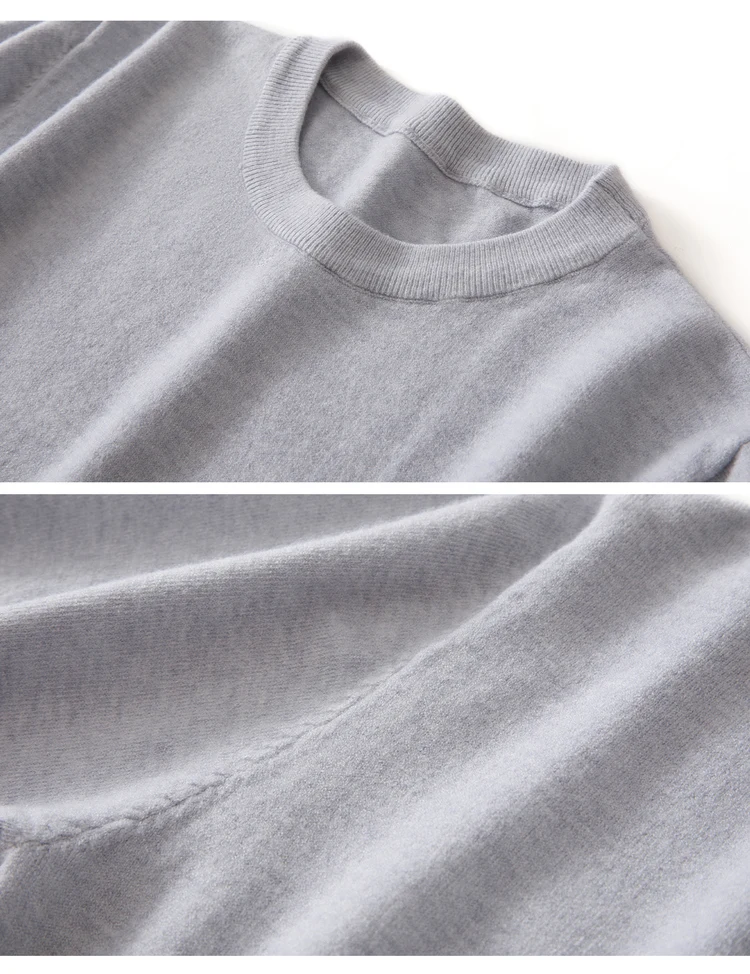 2026 Spring/Summer New Round Neck Short Sleeve Men's Wool Knitted T-shirt Loose Large Sweater Casual Outerwear Solid Color Tops