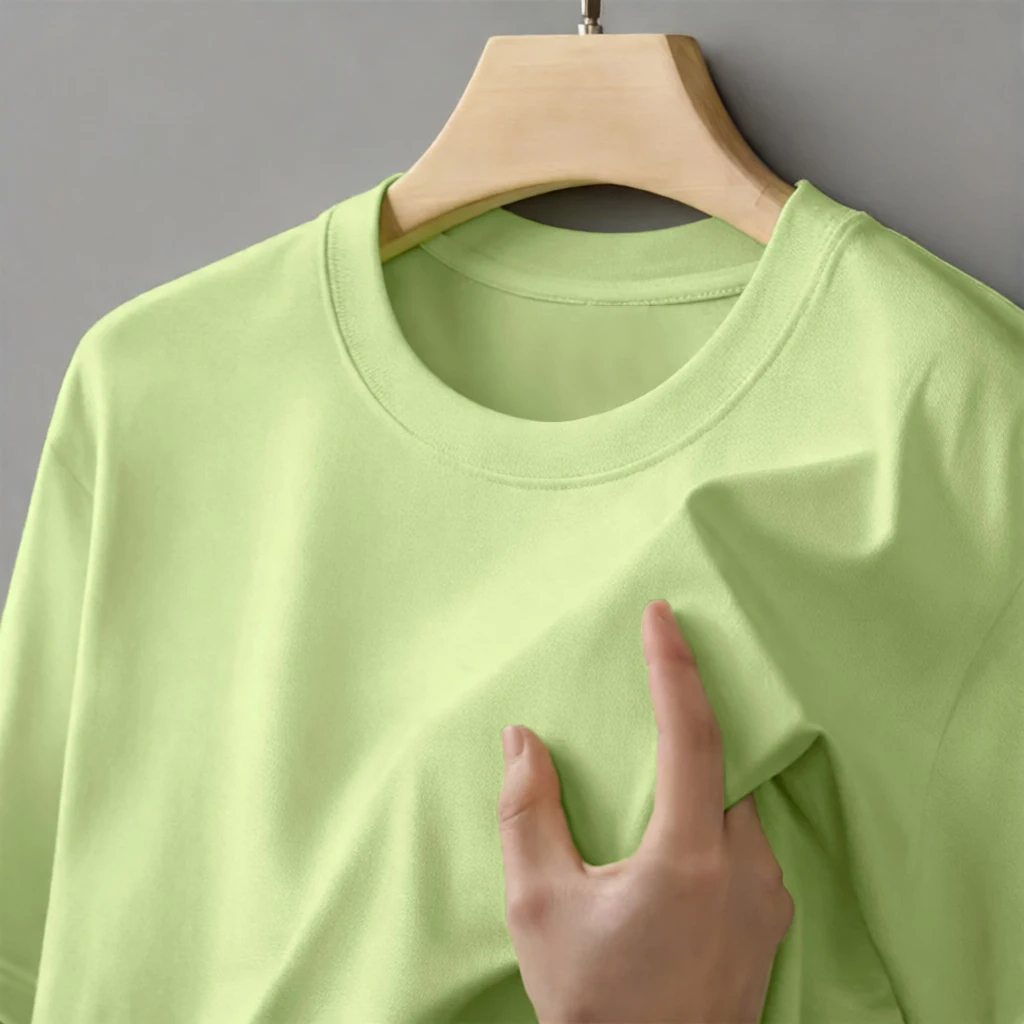 Man Summer Cotton Soft Tops Breathable Comfortable Short Sleeve Simple Beach T Shirt Basic Sport Tees 15 Color O-Neck Tee Shirts